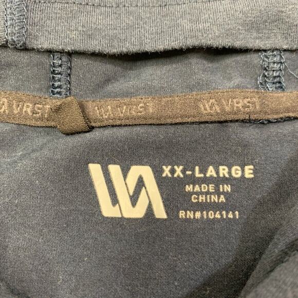 VRST Hoodie Mens XXL Navy Blue Lightweight Soft Modal Cotton Blend Sweatshirt - Picture 3 of 9